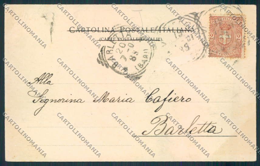 Lucca Viareggio cartolina MV4105 – retro