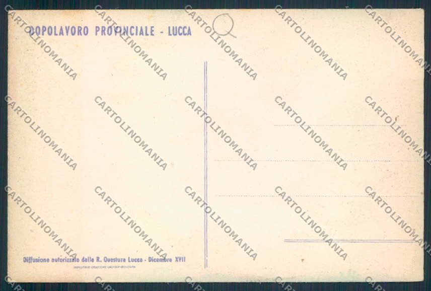 Lucca Viareggio Carnevale Bonetti cartolina MV4127 – retro