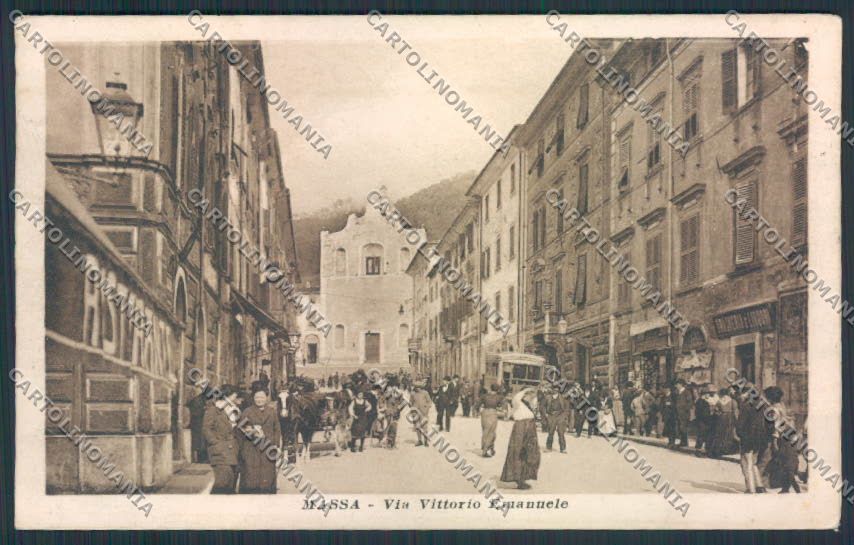 Massa Città REINCOLLATA cartolina MV4159 – fronte