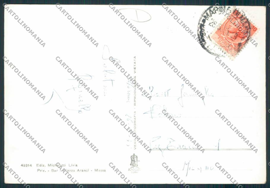 Massa Marina di Foto FG cartolina MV4173 – retro