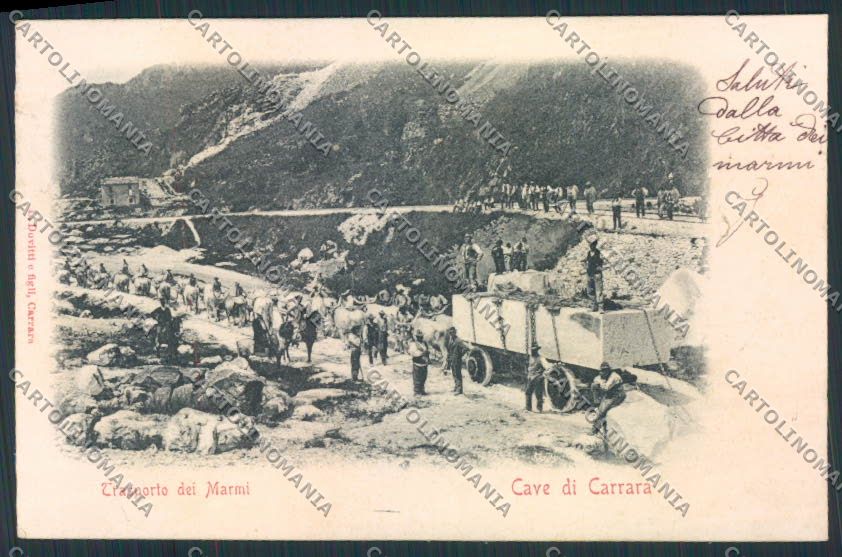 Massa Carrara Cave Marmo cartolina MV4222 – fronte