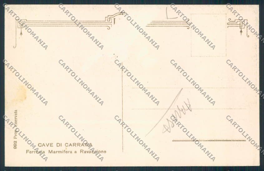 Massa Carrara ABRASA Cave Marmo cartolina MV4224 – retro