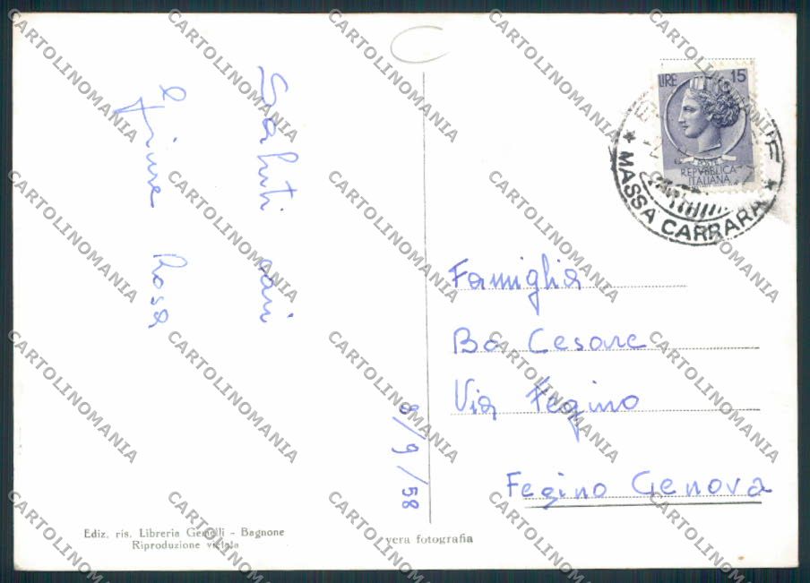 Massa Bagnone ADESIVO Foto FG cartolina MV4266 – retro