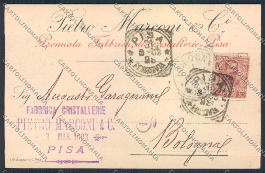 Pisa Commerciale cartolina MV4286 – fronte