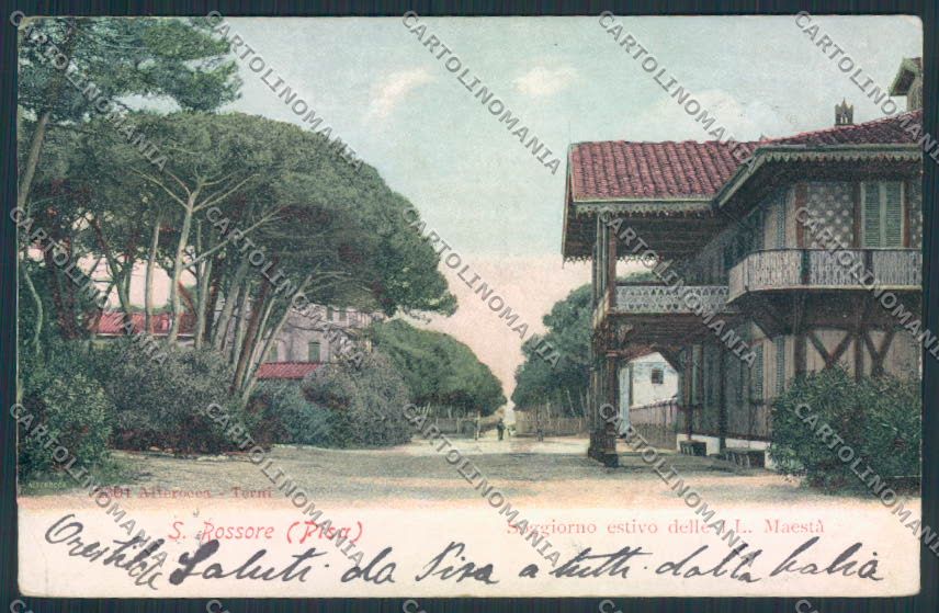 Pisa San Rossore cartolina MV4287 – fronte