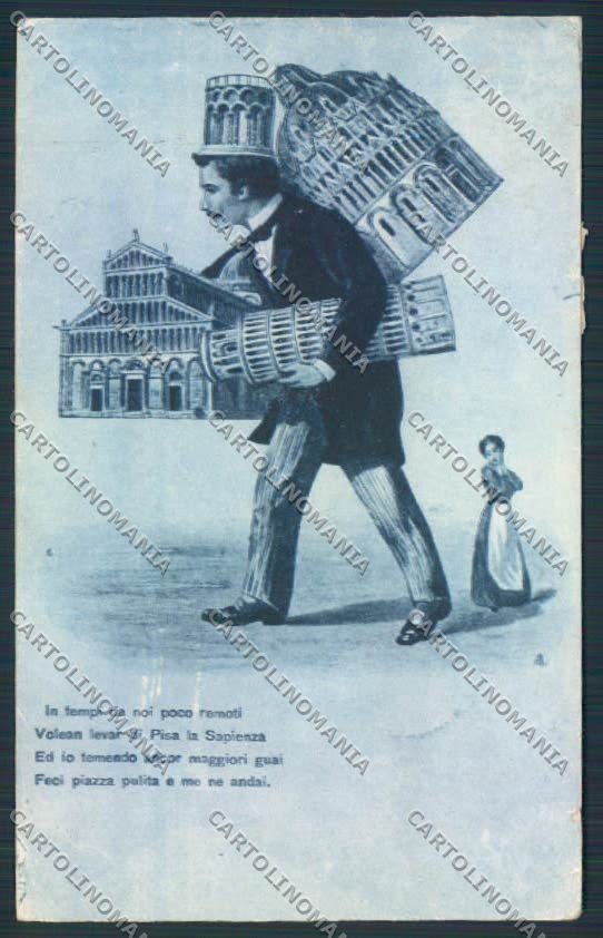 Pisa PIEGHE cartolina MV4324 – fronte