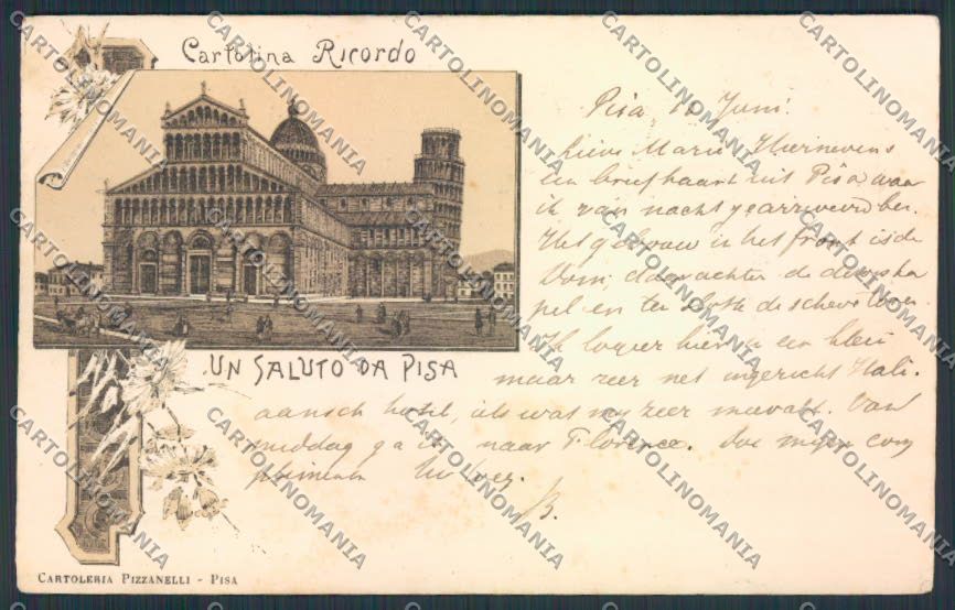 Pisa Saluti da cartolina MV4332 – fronte