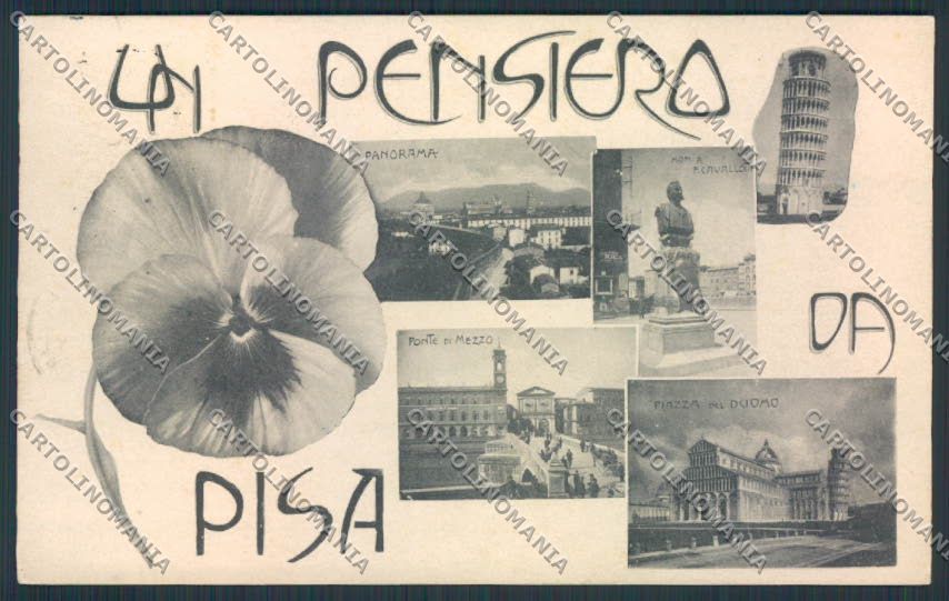 Pisa Saluti da cartolina MV4334 – fronte
