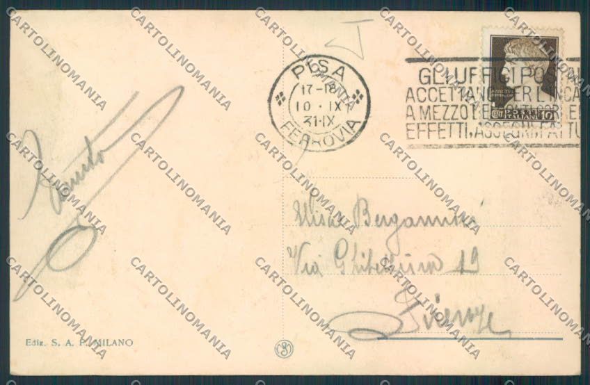 Pisa Saluti da cartolina MV4336 – retro