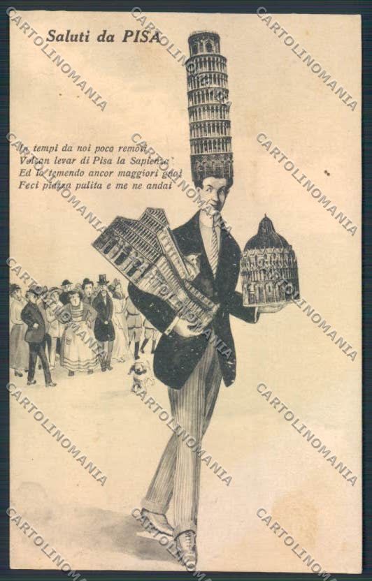 Pisa Saluti da cartolina MV4337 – fronte