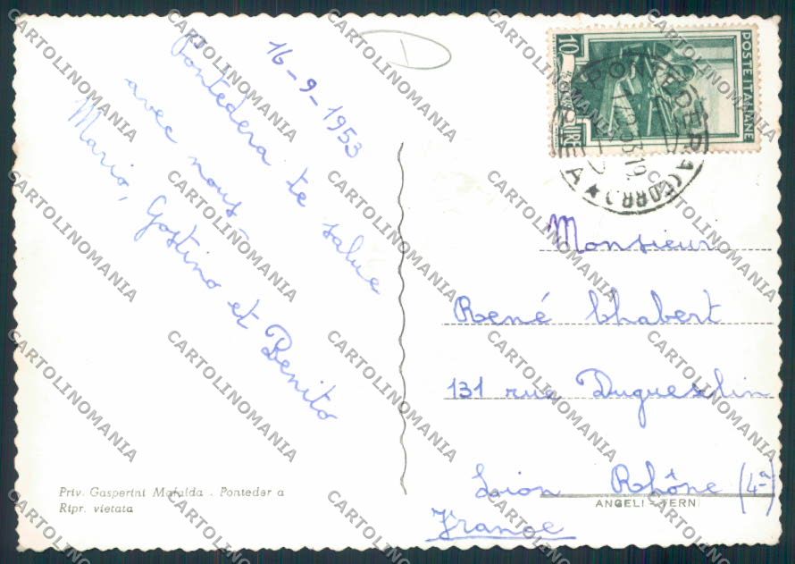 Pisa Pontedera Foto FG cartolina MV4392 – retro