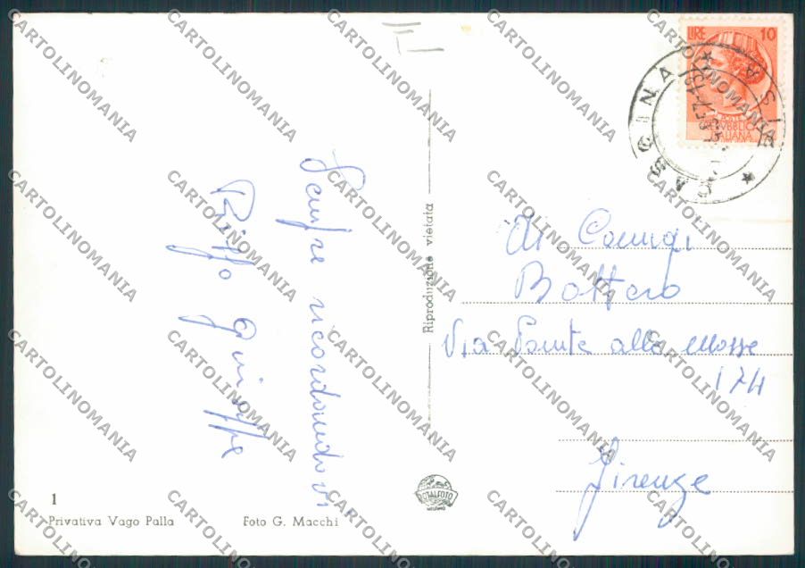 Pisa Cascina ADESIVO Foto FG cartolina MV4393 – retro