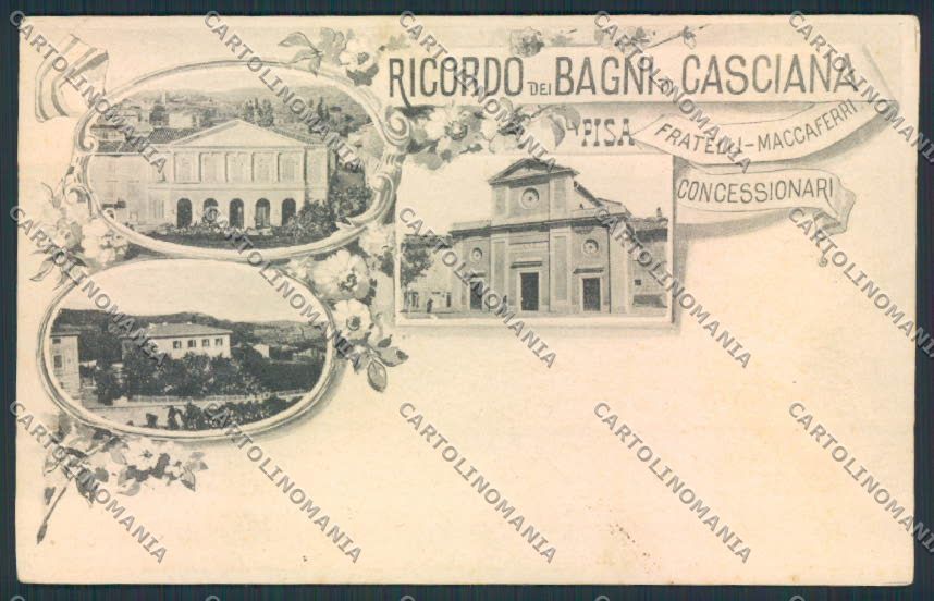 Pisa Bagni di Casciana cartolina MV4409 – fronte