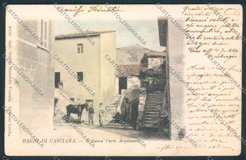 Pisa Bagni di Casciana PIEGA cartolina MV4413 – fronte