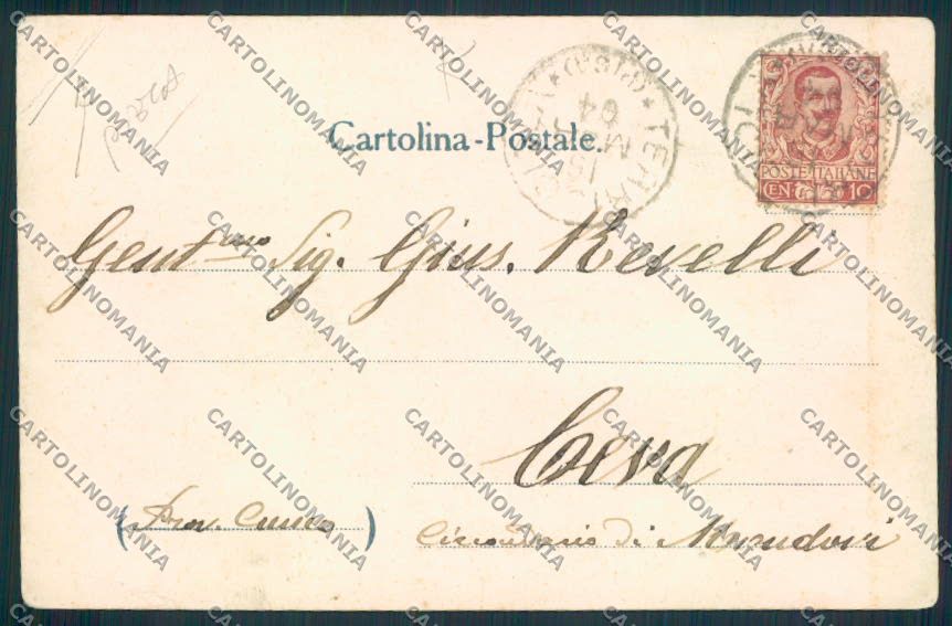 Pisa Bagni di Casciana PIEGA cartolina MV4413 – retro