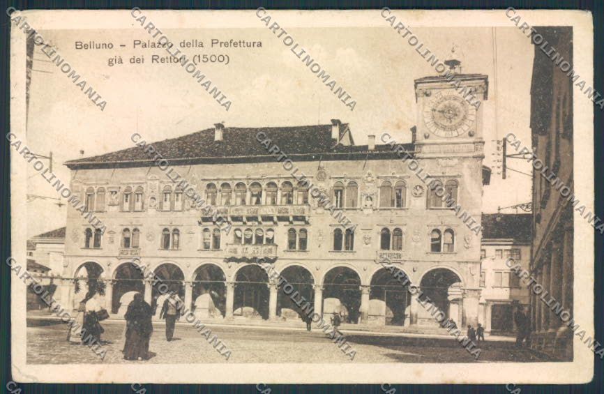 Belluno Città PIEGHINE cartolina MV4434 – fronte