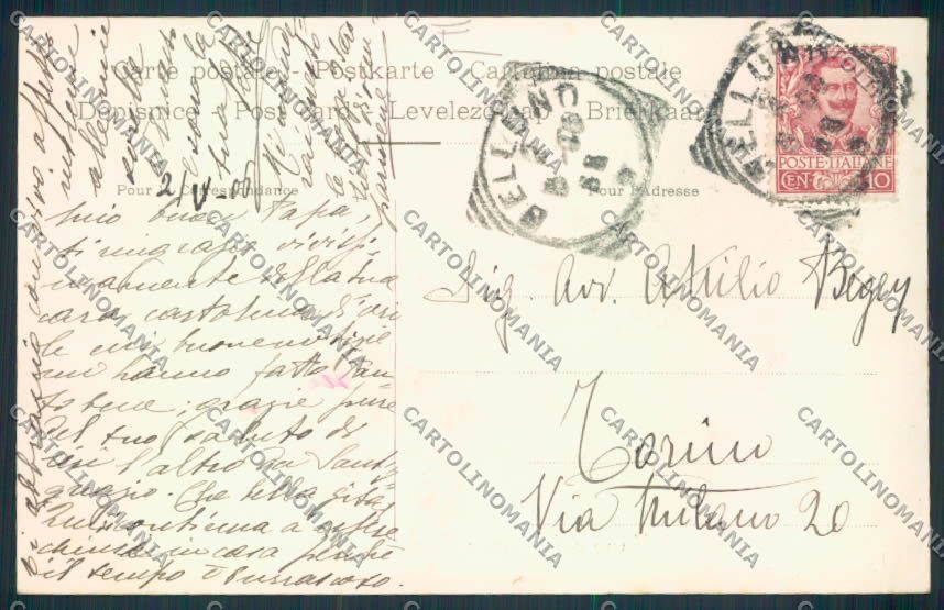 Belluno Città cartolina MV4443 – retro