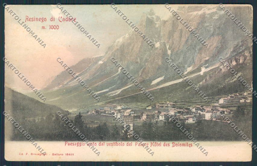 Belluno Resinego di Cadore ABRASA cartolina MV4474 – fronte