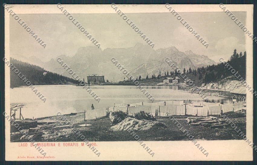 Belluno Lago di Misurina cartolina MV4506 – fronte
