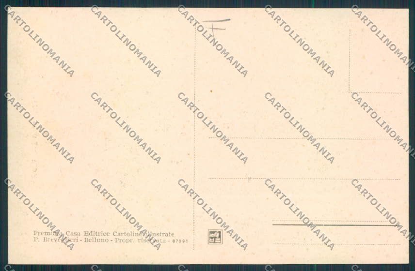 Belluno Costumi cartolina MV4524 – retro
