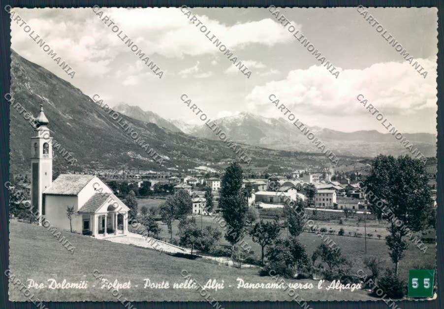 Belluno Polpet ADESIVO Foto FG cartolina MV4586 – fronte