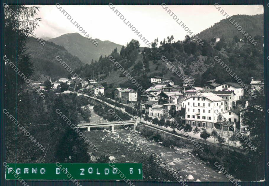 Belluno Forno di Zoldo ADESIVO Foto FG cartolina MV4601 – fronte