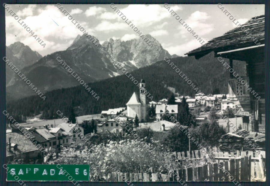 Belluno Sappada ADESIVO Foto FG cartolina MV4606 – fronte