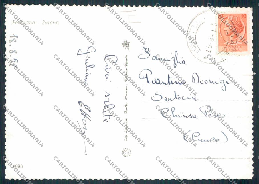 Belluno Pedavena Foto FG cartolina MV4625 – retro