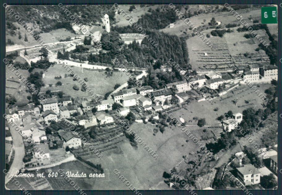 Belluno Lamon ADESIVO Foto FG cartolina MV4641 – fronte