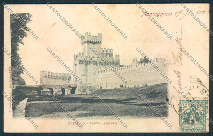 Padova Montagnana PIEGHINE cartolina MV4744 – fronte