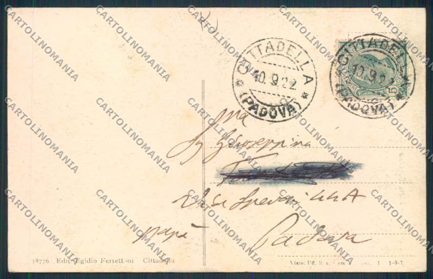 Padova Cittadella cartolina MV4766 – retro