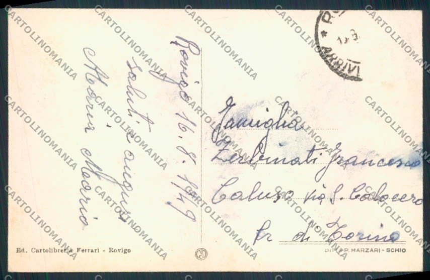Rovigo Città cartolina MV4776 – retro