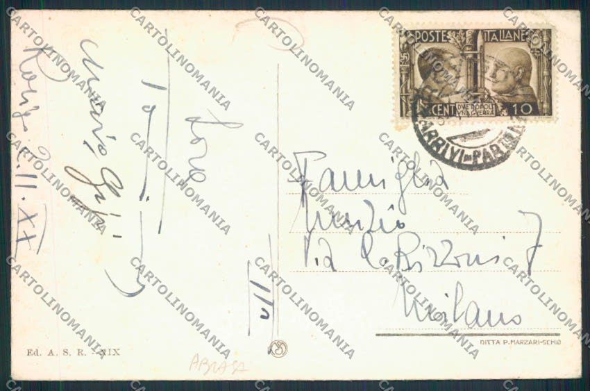 Rovigo Città ABRASA cartolina MV4778 – retro