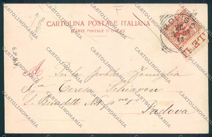 Rovigo Città STRAPPO cartolina MV4793 – retro