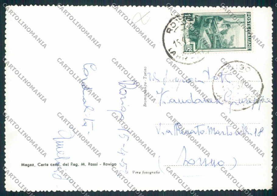 Rovigo Città Foto FG cartolina MV4823 – retro