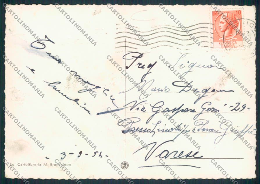 Rovigo Città FG cartolina MV4825 – retro