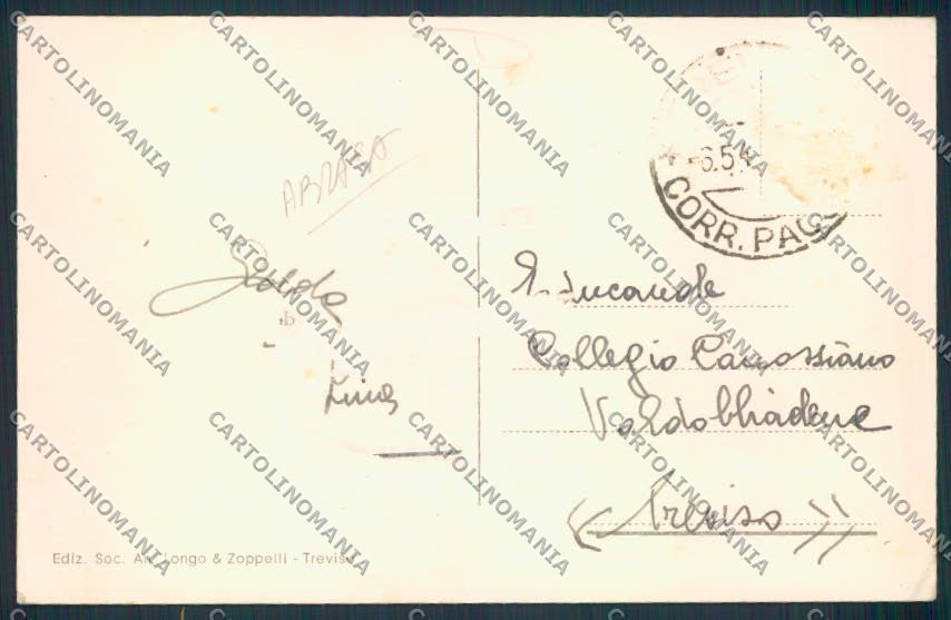 Treviso Città ABRASA cartolina MV4866 – retro