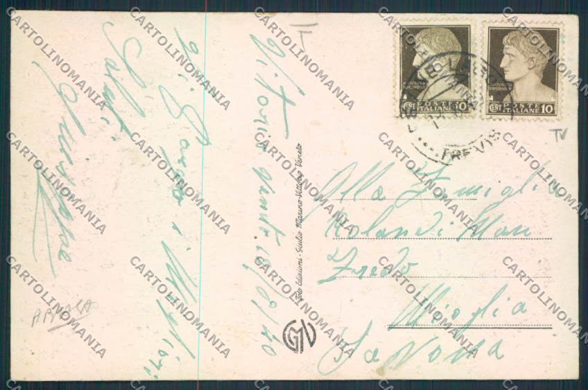 Treviso Vittorio Veneto ABRASA cartolina MV4954 – retro