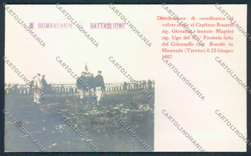 Treviso Maserada Fanteria Foto cartolina MV4985 – fronte