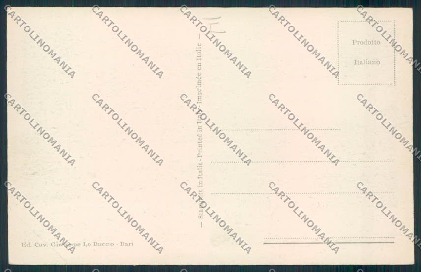 Bari Città cartolina MV5047 – retro