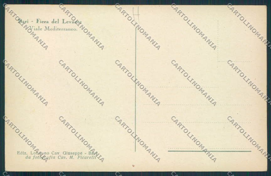 Bari Città cartolina MV5071 – retro