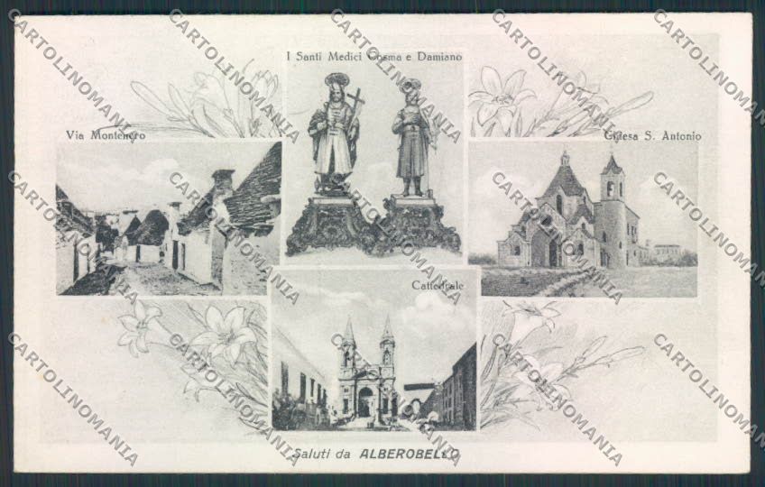 Bari Alberobello Saluti da cartolina MV5105 – fronte