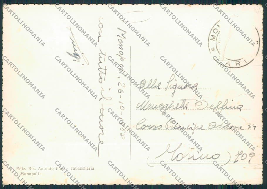 Bari Monopoli Foto FG cartolina MV5132 – retro