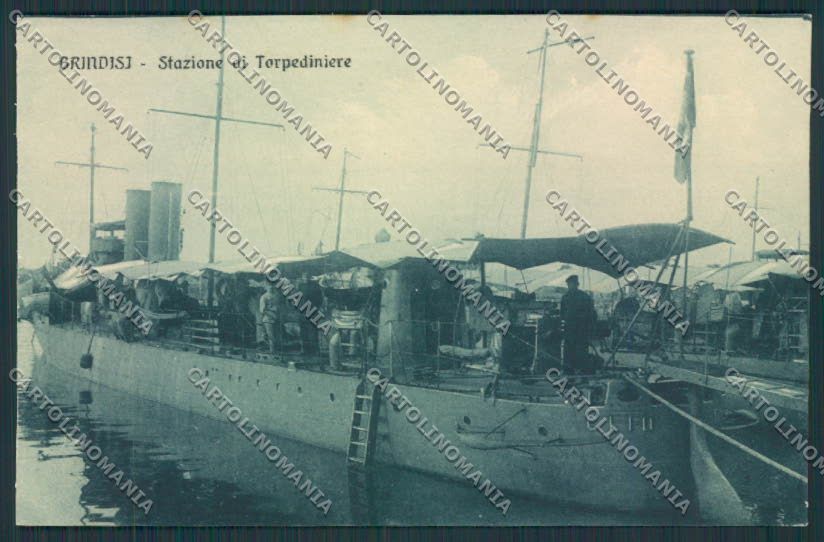 Brindisi Città Stazione Torpediniere cartolina MV5196 – fronte