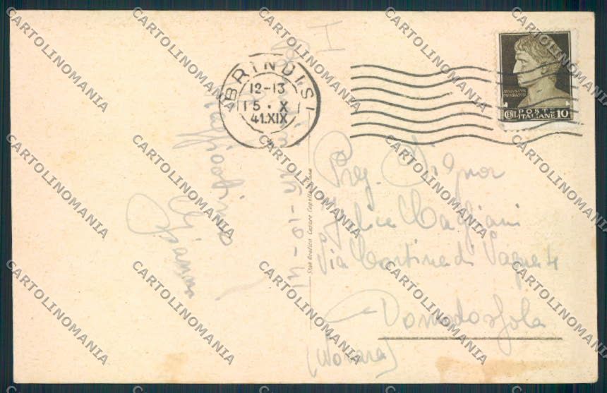 Brindisi Città Saluti da cartolina MV5200 – retro