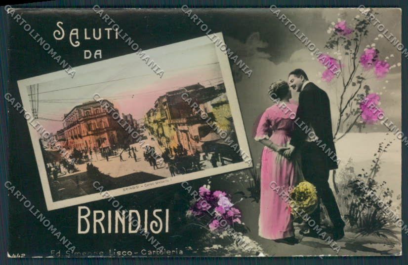 Brindisi Città Saluti da Foto cartolina MV5205 – fronte