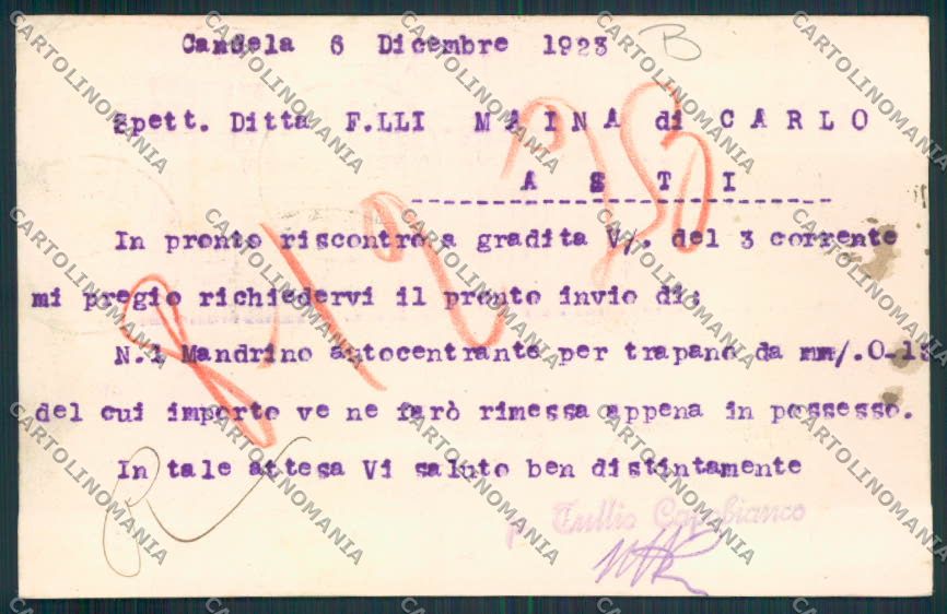 Foggia Città Commerciale cartolina MV5238 – retro