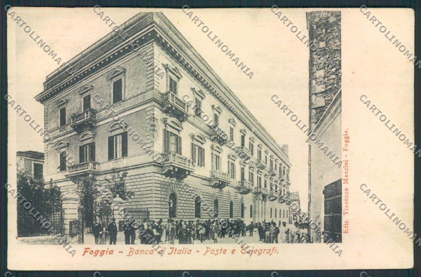 Foggia Città Banca Poste cartolina MV5288 – fronte