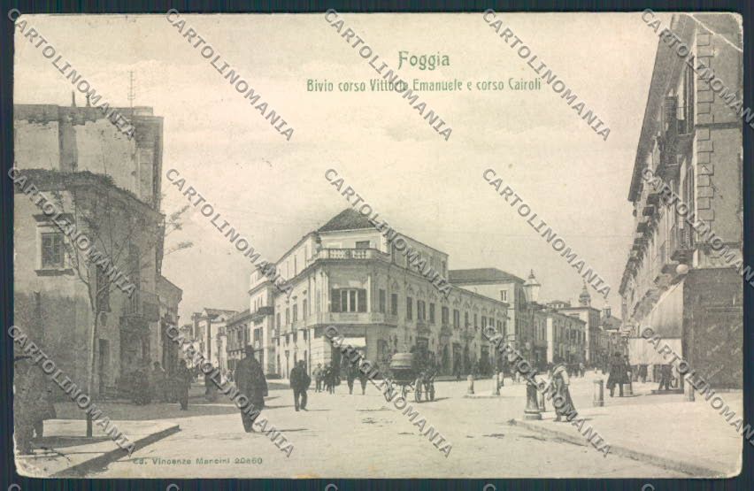 Foggia Città PIEGHE cartolina MV5289 – fronte