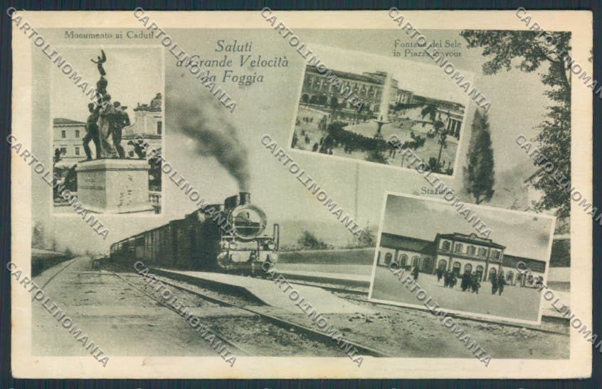 Foggia Città Treno cartolina MV5312 – fronte